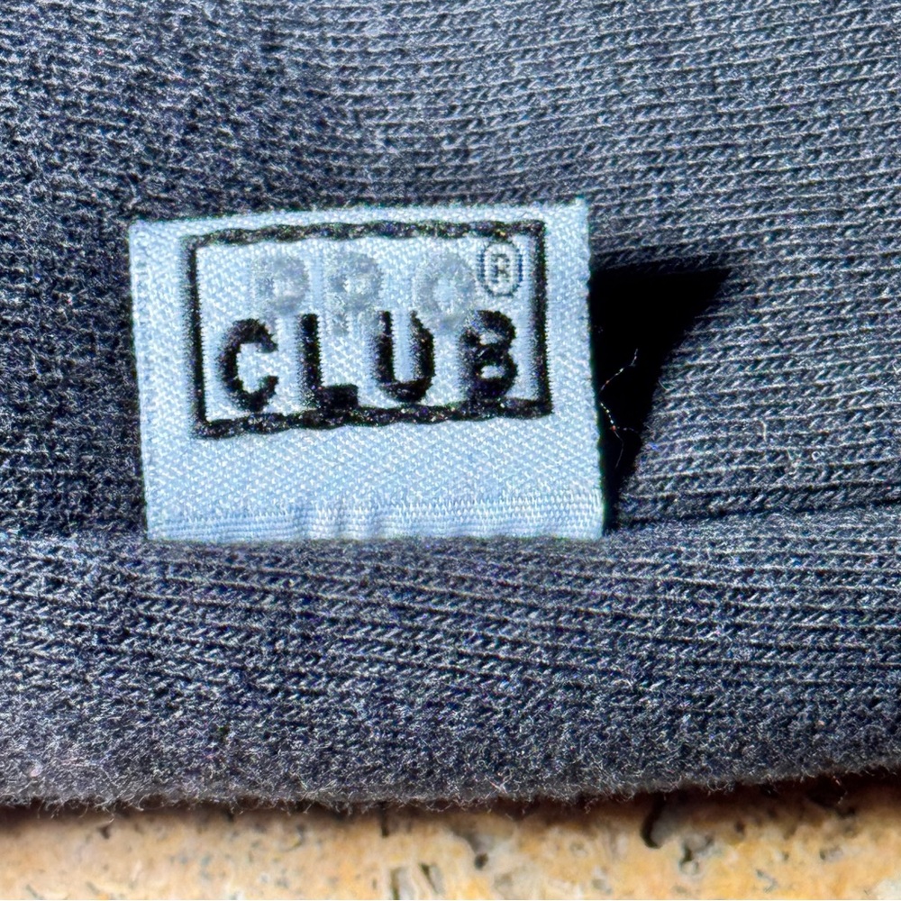 Pro Club Heavy Weight Classic Black Crewneck Sweater Mens M - Picture 6 of 11